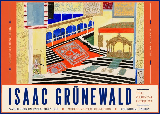 Isaac Grünewald The Oriental Interior No4 - Poster