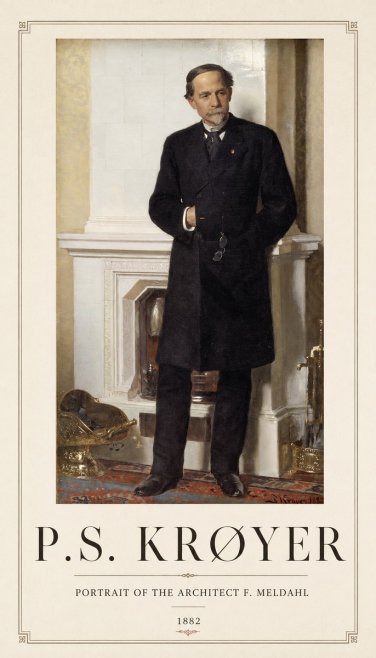 P.S. Krøyer Portrait of the Architect F. Meldalh No3 - Poster