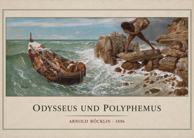 Arnold Böcklin Odysseus Und Polyphemus No3 - Poster