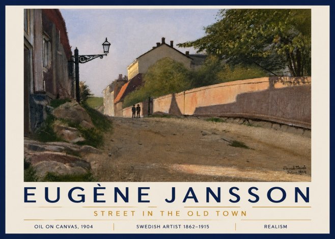 Eugène Jansson Street in the Old Town No5 - Poster