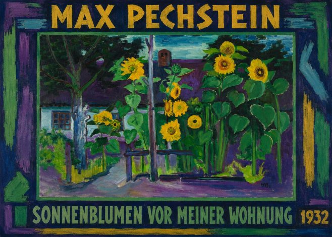 Max Pechstein Sonnenblumen Vor Meiner Wohnung No1 - Poster