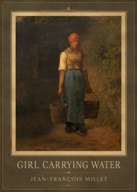 Jean-François Millet Girl Carrying Water No1 - Poster
