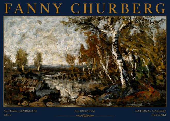 Fanny Churberg Autumn Landscape No4 - Poster
