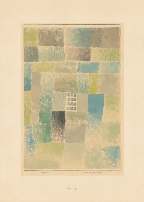 Paul Klee Erstes Haus Einer Siedelung No6 - Poster
