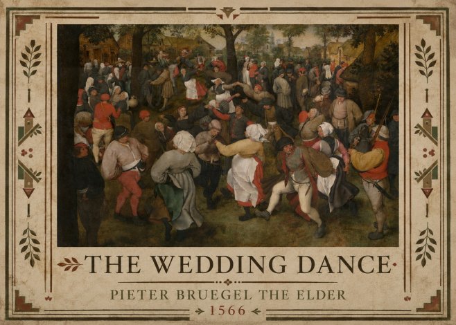 Pieter Bruegel The Wedding Dance II No2 - Poster