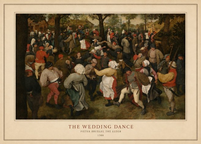 Pieter Bruegel The Wedding Dance II No4 - Poster