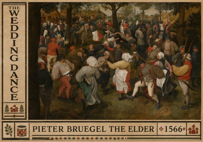 Pieter Bruegel The Wedding Dance II No6 - Poster