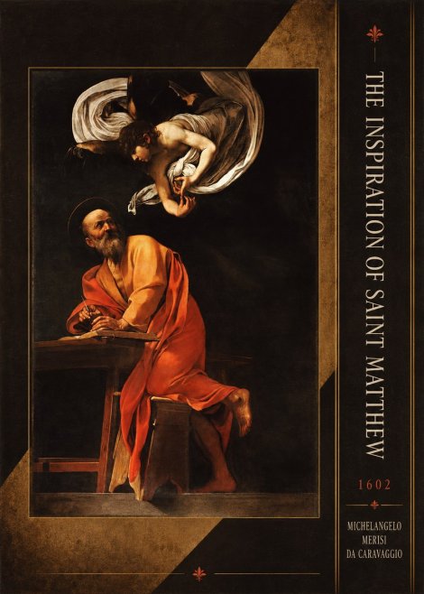 Michelangelo Merisi da Caravaggio The Inspiration of Saint Matthew II No3 - Poster