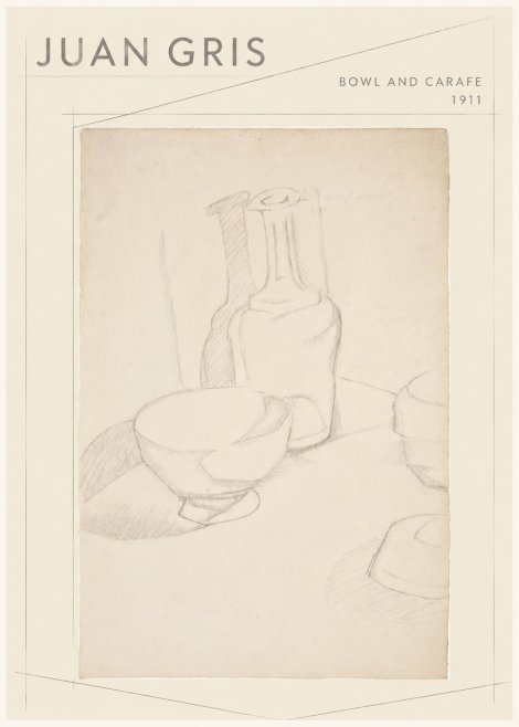 Juan Gris Bowl and Carafe No1 - Poster