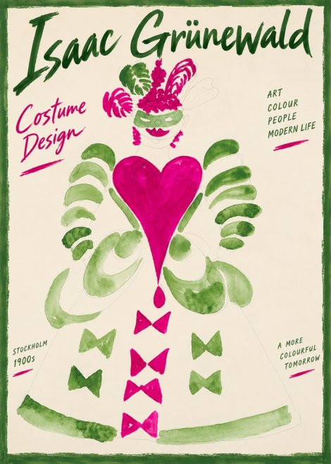 Isaac Grünewald Costume Design XVI No4 - Poster