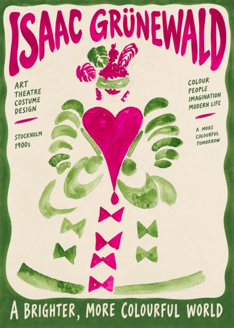 Isaac Grünewald Costume Design XVI No6 - Poster