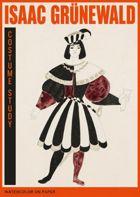 Isaac Grünewald Costume Study VIII No2 - Poster