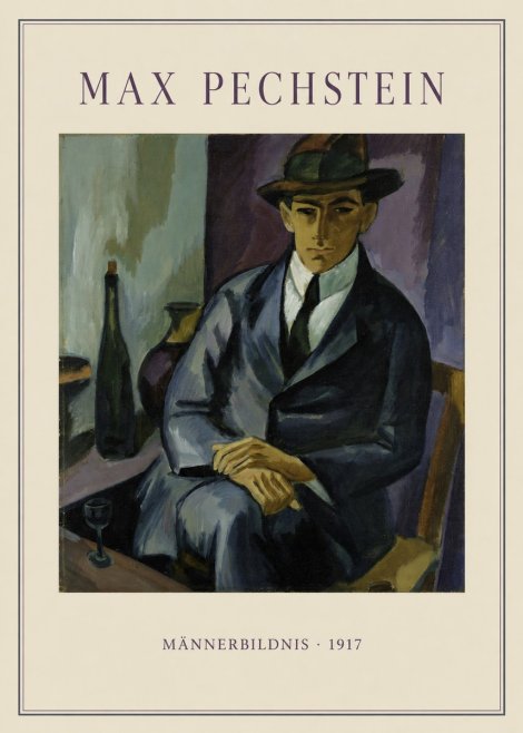 Max Pechstein Männerbildnis • 1917 No4 - Poster