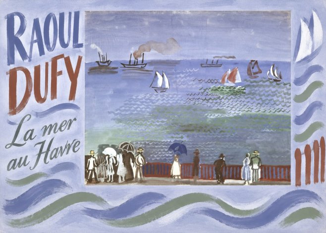 Raoul Dufy La Mer Au Havre No6 - Poster