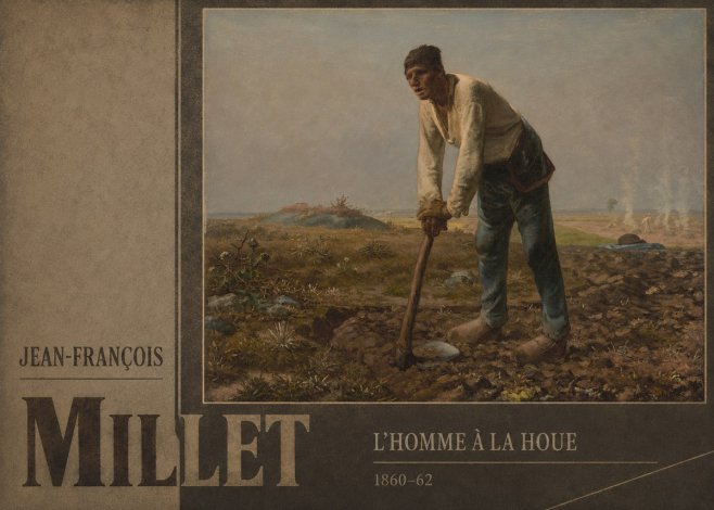 Jean-François Millet L'homme À La Houe No3 - Poster