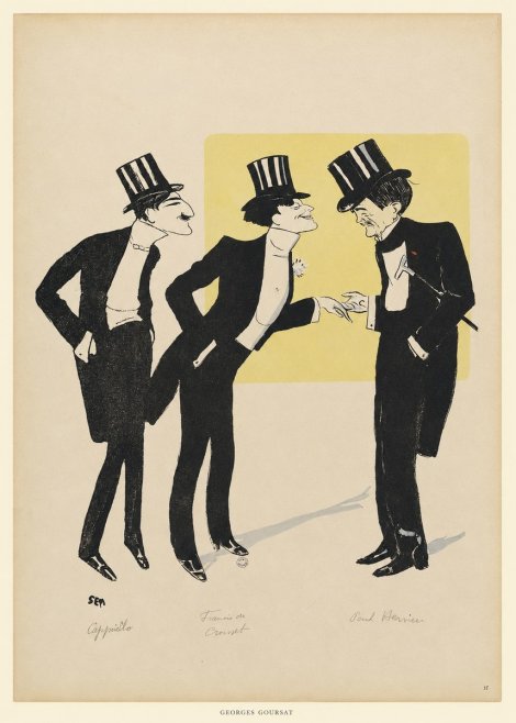 Georges Goursat Capiello, Fraxin De Crouset, Poul Hervieu No6 - Poster