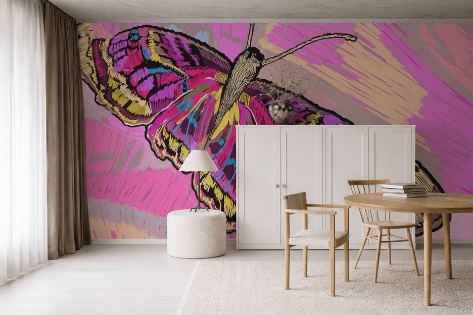 Frosted Butterfly Canvas