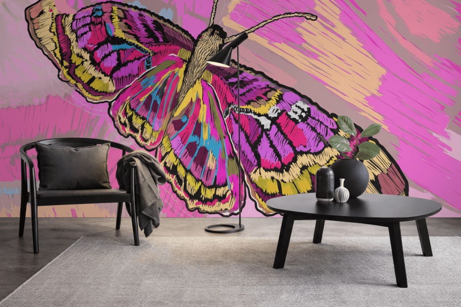 Frosted Butterfly Canvas