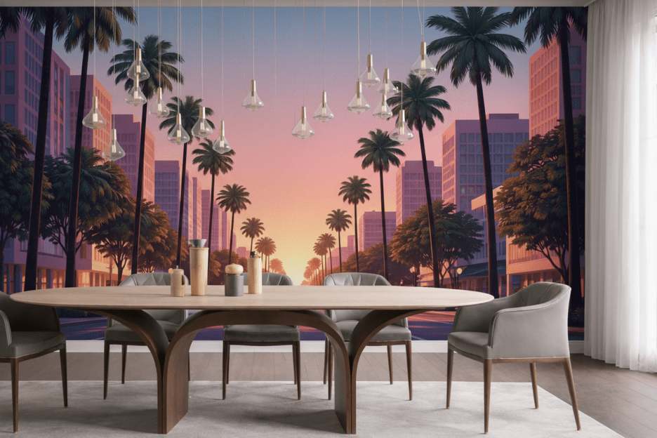 Palm Avenue Twilight