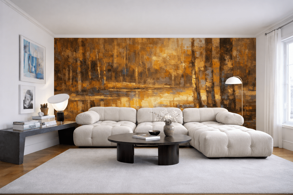 Golden Ripples Reflection