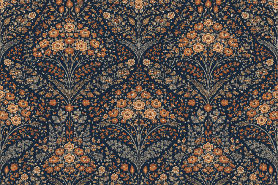 Navy Floral Expanse