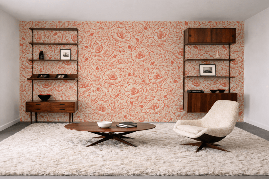 Coral Blossom Tapestry Ii