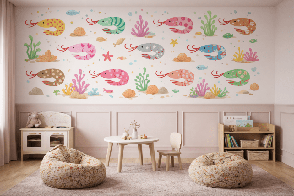 Shrimp Opal Seascape