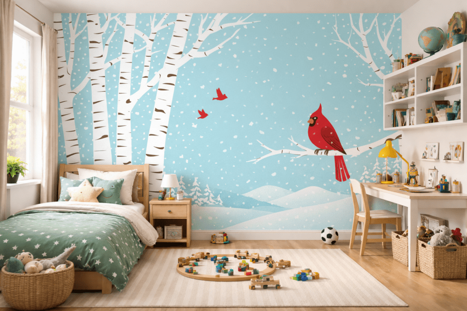 Crimson Winter Perch