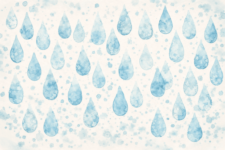 Watercolor Raindrops