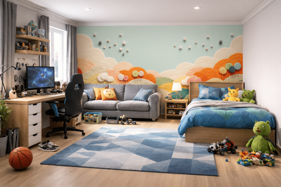 Pastel Rippled Hills