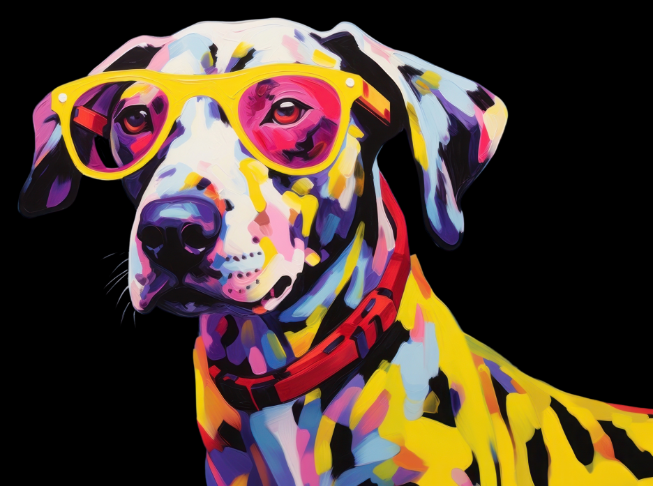 Wisped Canine Portrait