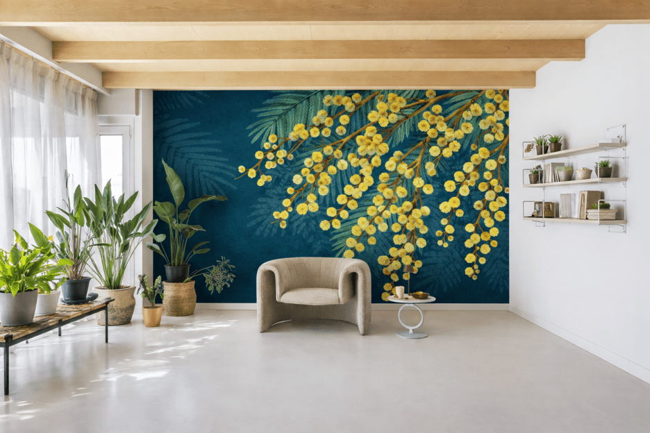 Golden Mimosa Fronds