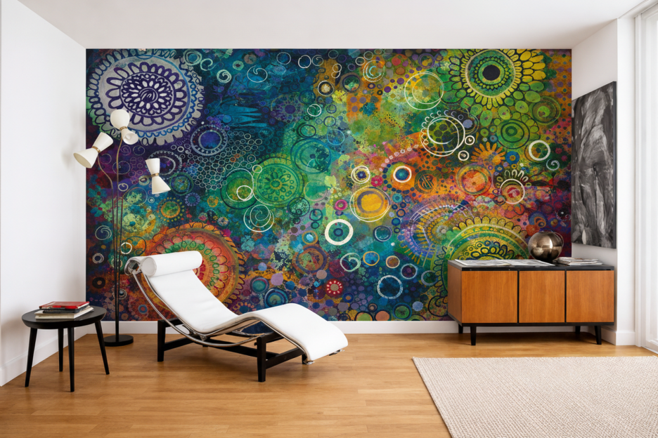 Ember Mandala Tapestry