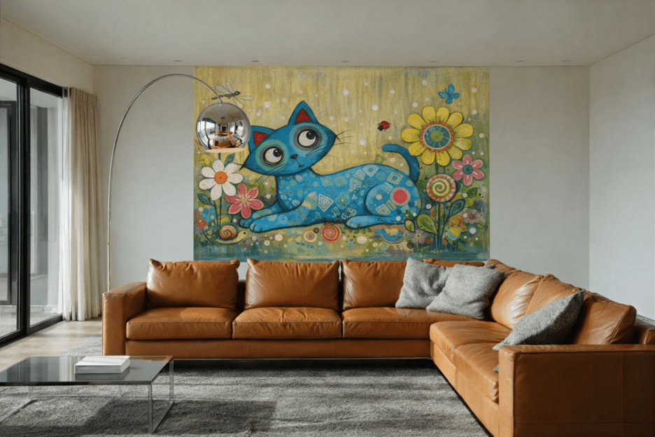 Whimsical Feline Garden