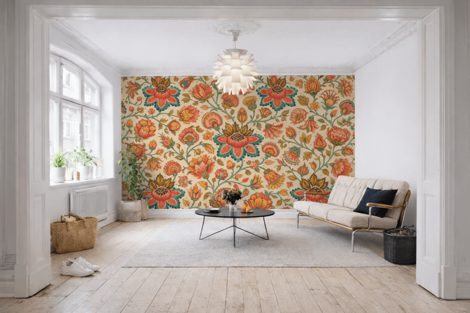 Radiant Blossom Tapestry