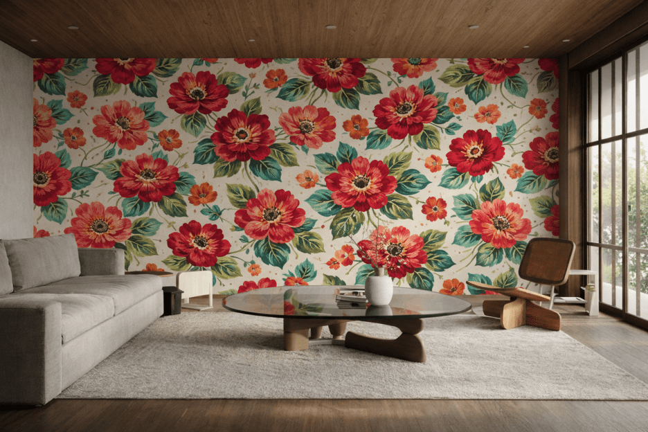 Verdant Floral Mosaic