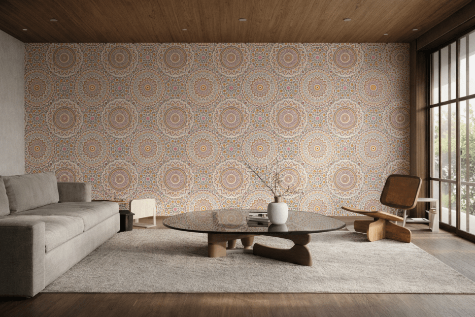 Radiant Medallion Tapestry