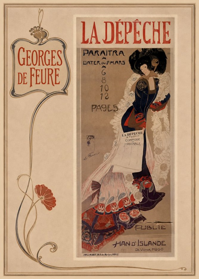 Georges de Feure La Dépêche I No2 - Poster