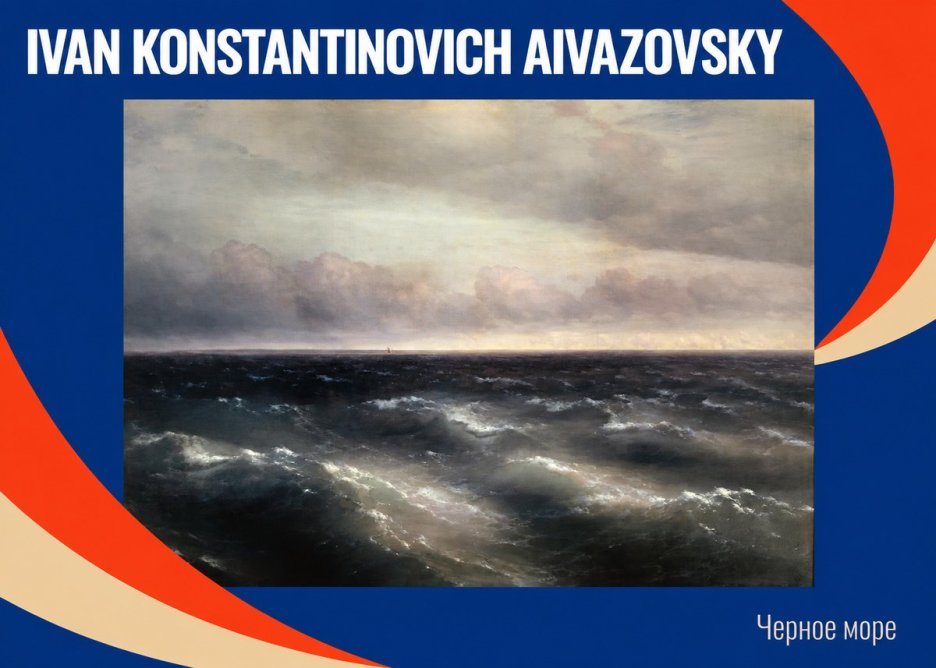 Ivan Konstantinovich Aivazovsky Черное Море No6 - Poster