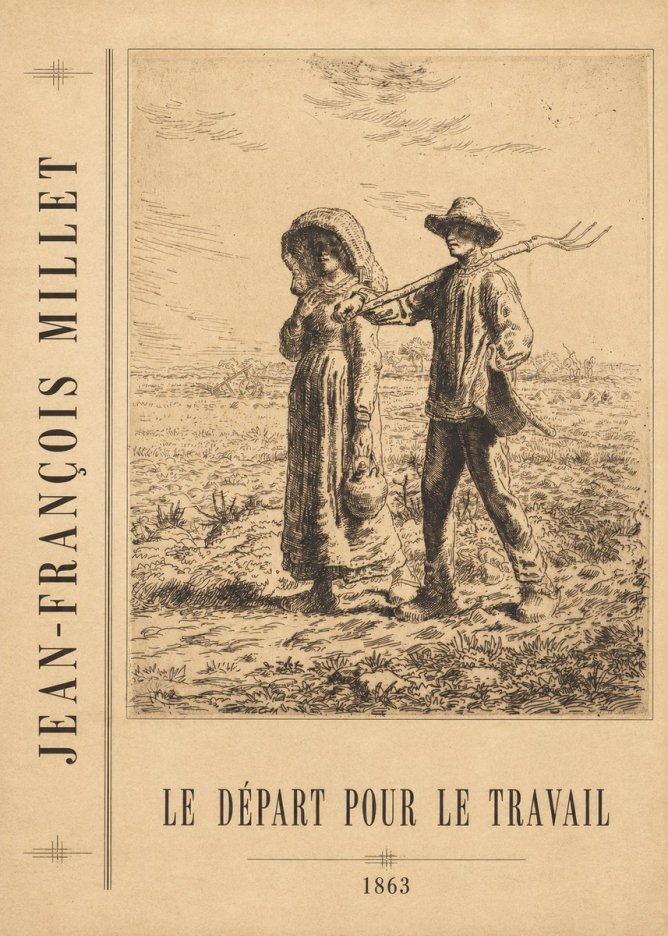 Jean-François Millet Le Départ Pour Le Travail I No4 - Poster