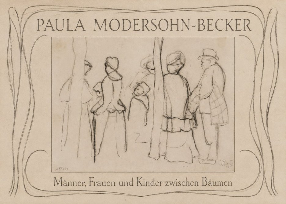 Paula Modersohn-Becker Männer, Frauen Und Kinder Zwischen Bäumen No3 - Poster