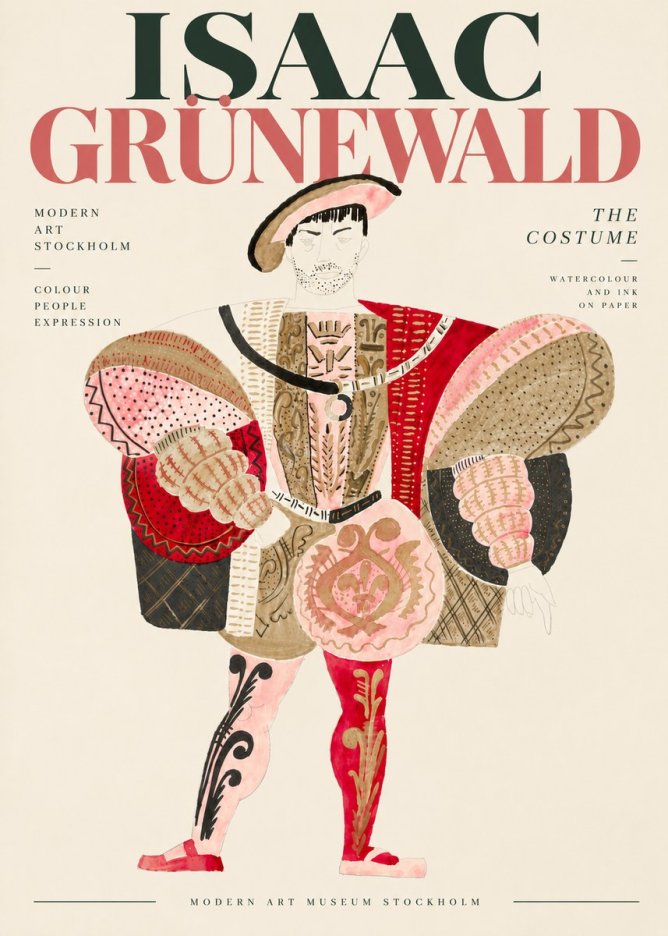 Isaac Grünewald The Costume I No6 - Poster