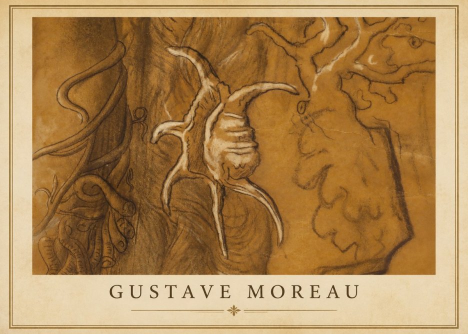 Gustave Moreau Mystical Shell Study No1 - Poster