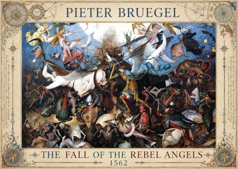 Pieter Bruegel The Fall of the Rebel Angels I No5 - Poster