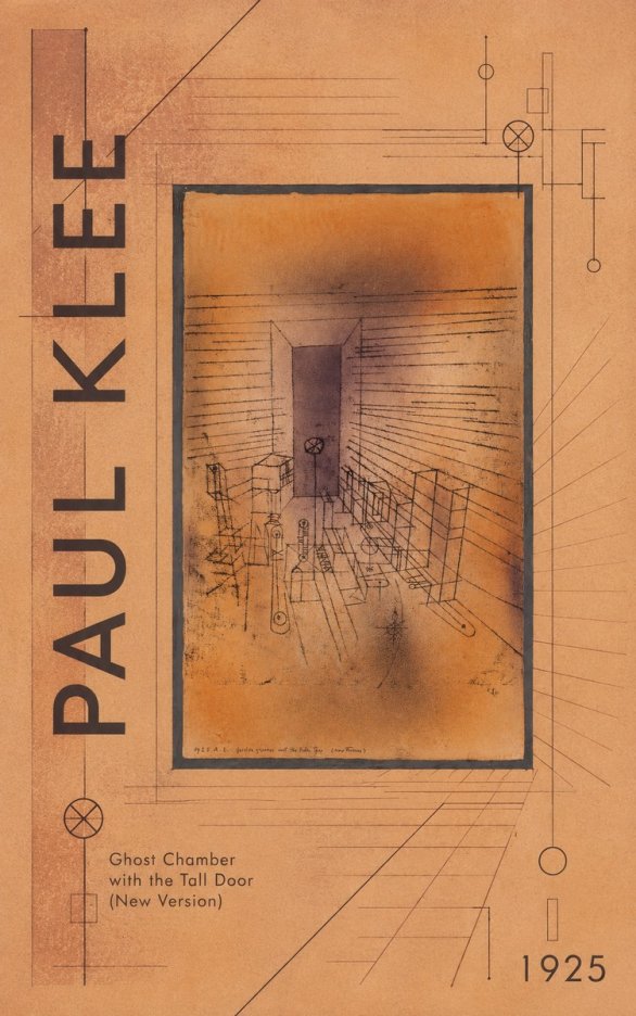 Paul Klee Ghost Chamber with the Tall Door (New Version) No4 - Poster
