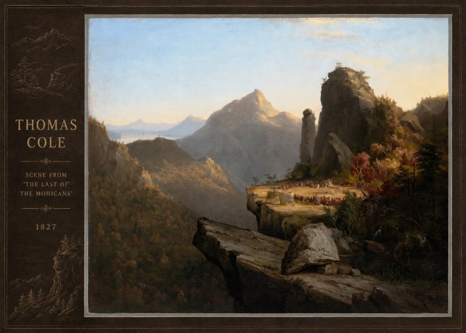 Thomas Cole Scene from 'the Last of the Mohicans' No2 - Poster
