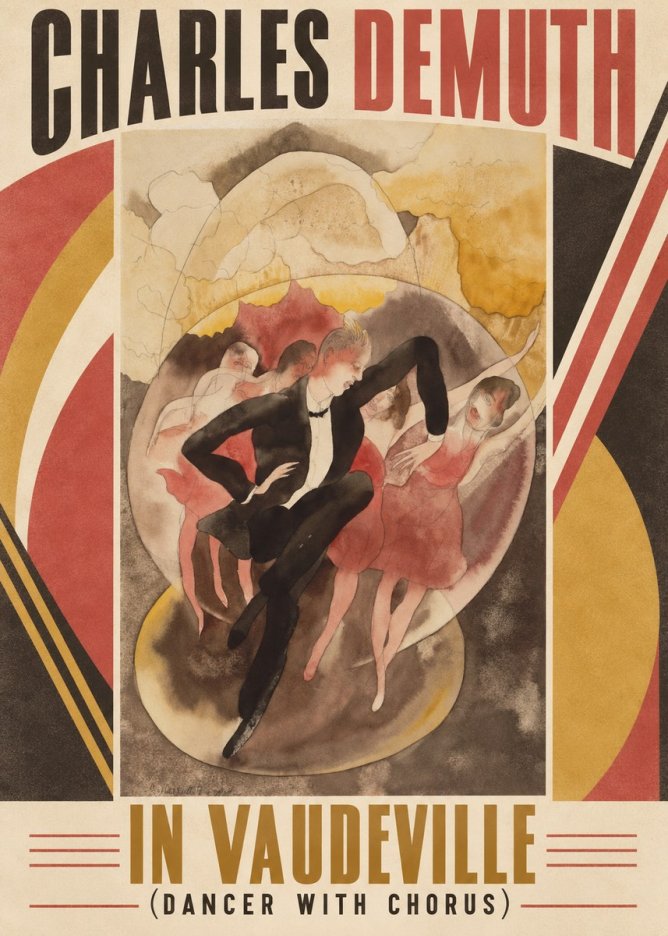 Charles Demuth In Vaudeville (Dancer with Chorus) No6 - Poster