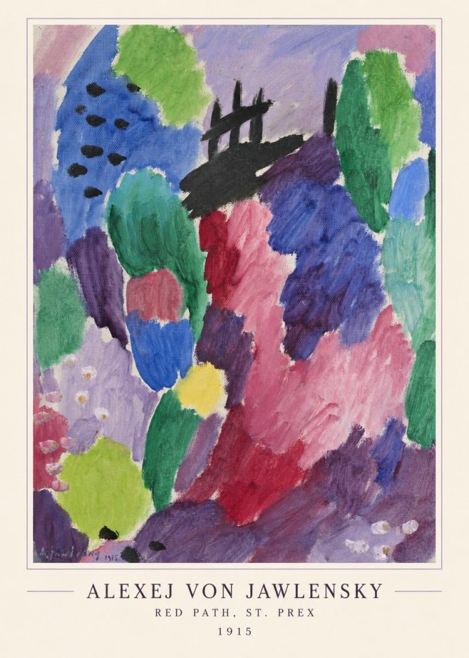 Alexej von Jawlensky Red Path, St. Prex I No4 - Poster