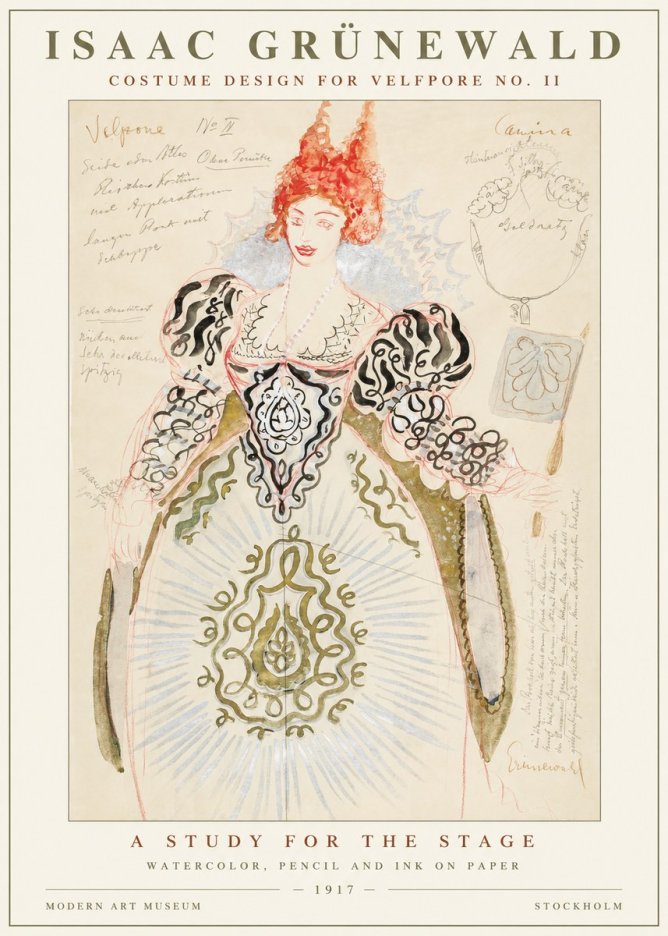 Isaac Grünewald Volpone No Ii No5 - Poster