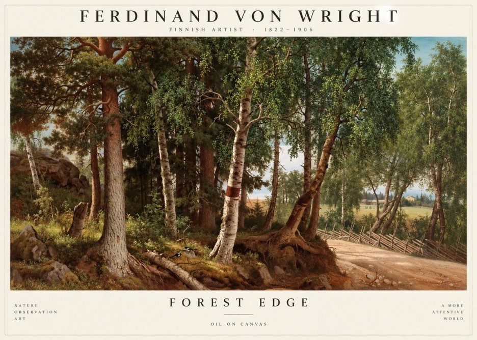 Ferdinand von Wright Forest Landscape No4 - Poster